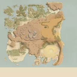 The island of Sarducaa drawn as period cartography